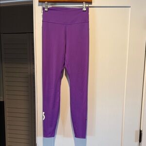 Nike peloton leggings 7/8 length purple size small
